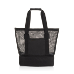 Saco térmico elegante 2 em 1 de rPET com forro de PEVA de 20 L cor preto