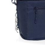 Saco térmico com asa superior resistente e alça de ombro 10 L cor azul-marinho sexta vista