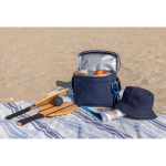 Saco térmico com asa superior resistente e alça de ombro 10 L cor azul-marinho vista de ambiente 2