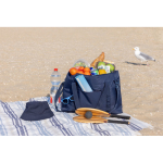 Saco térmico XL de rPET com duas asas e alça de ombro 30 L cor azul-marinho vista de ambiente 2