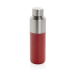 Garrafa térmica de aço reciclado com tampa antifugas 600 ml cor vermelho