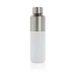 Garrafa térmica de aço reciclado com tampa antifugas 600 ml cor branco segunda vista