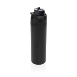 Garrafa de aço inoxidável reciclado de parede dupla de 700 ml cor preto