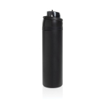 Garrafa de aço inoxidável reciclado de parede dupla de 700 ml cor preto segunda vista