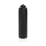 Garrafa de aço inoxidável reciclado de parede dupla de 700 ml cor preto terceira vista
