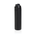 Garrafa de aço inoxidável reciclado de parede dupla de 700 ml cor preto quarta vista