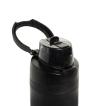 Garrafa de aço inoxidável reciclado de parede dupla de 700 ml cor preto sétima vista