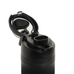 Garrafa de aço inoxidável reciclado de parede dupla de 700 ml cor preto oitava vista