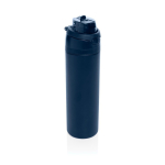 Garrafa de aço inoxidável reciclado de parede dupla de 720 ml cor azul-marinho