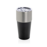 Copo térmico de aço inoxidável reciclado antigotas de 500 ml cor preto