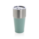 Copo térmico de aço inoxidável reciclado antigotas de 500 ml cor verde