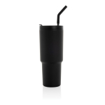 Caneca térmica de aço inoxidável reciclado antigotas de 900 ml cor preto quinta vista