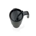 Caneca térmica de aço inoxidável reciclado antigotas de 900 ml cor preto sétima vista