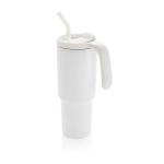 Caneca térmica de aço inoxidável reciclado antigotas de 900 ml cor branco