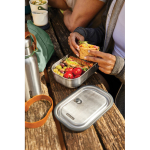 Lancheira de aço inoxidável com talher e fita Black+Blum 1 L vista de ambiente 2