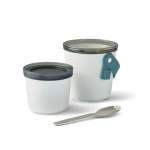 Lancheira tipo copo de 2 recipientes herméticos Black+Blum 900 ml cor turquesa segunda vista