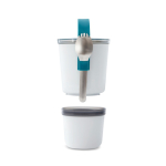 Lancheira tipo copo de 2 recipientes herméticos Black+Blum 900 ml cor turquesa terceira vista