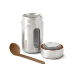 Frasco térmico de aço inoxidável com antigotas Black+Blum 400 ml quarta vista