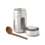 Frasco térmico de aço inoxidável com antigotas Black+Blum 400 ml quarta vista