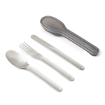 Elegante conjunto de talheres de aço inoxidável Black+Blum cor prateado