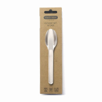 Elegante conjunto de talheres de aço inoxidável Black+Blum cor prateado vista com caixa