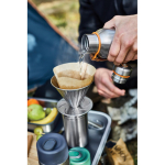 Garrafa térmica de aço inoxidável com pega Black+Blum 500 ml cor cor-de-laranja