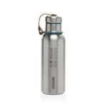 Garrafa térmica de aço inoxidável com pega Black+Blum 500 ml cor turquesa vista principal