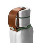 Garrafa térmica de aço inoxidável com pega Black+Blum 500 ml cor verde oliva terceira vista