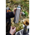 Garrafa térmica de aço inoxidável com pega Black+Blum 750 ml cor turquesa