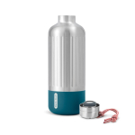 Garrafa térmica grande de aço inoxidável Black+Blum 850 ml cor turquesa terceira vista