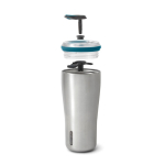 Copo térmico de aço inoxidável com antigotas Black+Blum 600 ml cor turquesa quarta vista