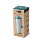Copo térmico de aço inoxidável com antigotas Black+Blum 600 ml cor turquesa vista com caixa