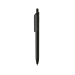 Caneta ecológica com grande clipe com tinta azul Dokumental® cor preto