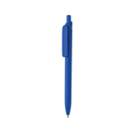 Caneta ecológica com grande clipe com tinta azul Dokumental® cor azul