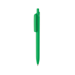 Caneta ecológica com grande clipe com tinta azul Dokumental® cor verde