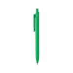 Caneta ecológica com grande clipe com tinta azul Dokumental® cor verde terceira vista