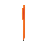 Caneta ecológica com grande clipe com tinta azul Dokumental® cor cor-de-laranja
