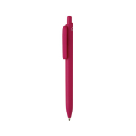 Caneta ecológica com grande clipe com tinta azul Dokumental® cor cor-de-rosa
