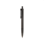 Caneta ecológica com design geométrico, tinta azul Dokumental® cor preto terceira vista
