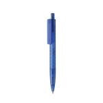 Caneta ecológica com design geométrico, tinta azul Dokumental® cor azul