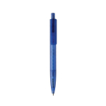 Caneta ecológica com design geométrico, tinta azul Dokumental® cor azul segunda vista