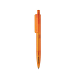 Caneta ecológica com design geométrico, tinta azul Dokumental® cor cor-de-laranja