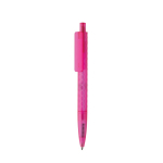 Caneta ecológica com design geométrico, tinta azul Dokumental® cor cor-de-rosa