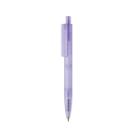 Caneta ecológica com design geométrico, tinta azul Dokumental® cor violeta