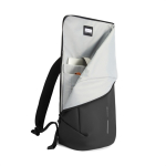 Mochila multiusos com tecido hidrorresistente e aba PC 16'' cor preto vista décima segunda