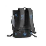 Mochila multiusos com tecido hidrorresistente e aba PC 16'' cor preto vista décima oitava