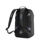 Mochila antirroubo hidrorresistente, capacidade 26 L e PC 16'' cor preto nona vista