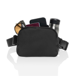 Bolsa tiracolo multiusos de rPET com alça ajustável, capacidade de 1 L cor preto quinta vista