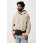 Bolsa tiracolo multiusos de rPET com alça ajustável, capacidade de 1 L cor preto vista com modelo