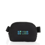 Bolsa tiracolo multiusos de rPET com alça ajustável, capacidade de 1 L cor preto vista principal